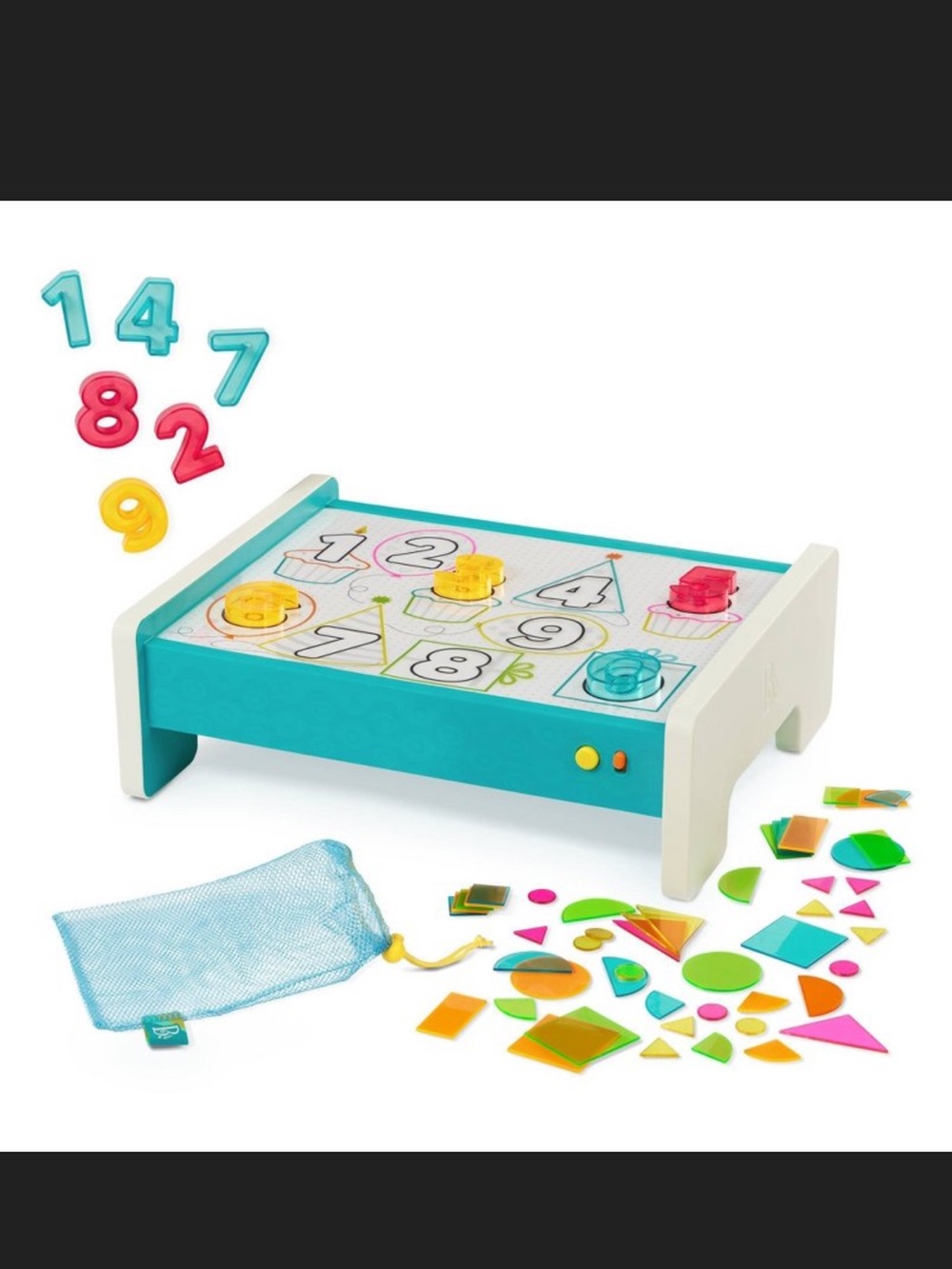 Kids Magnetic Numbers & Shapes Activity Table